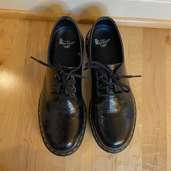 Dr. Martens textured patent leather oxfords - black - Picture 8 of 8